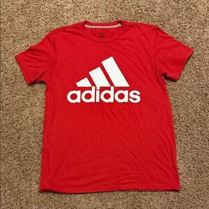 Adidas Bold Red Short Sleeve Tee